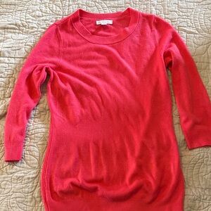 New York & Company Bright Pink Crew Neck Sweater